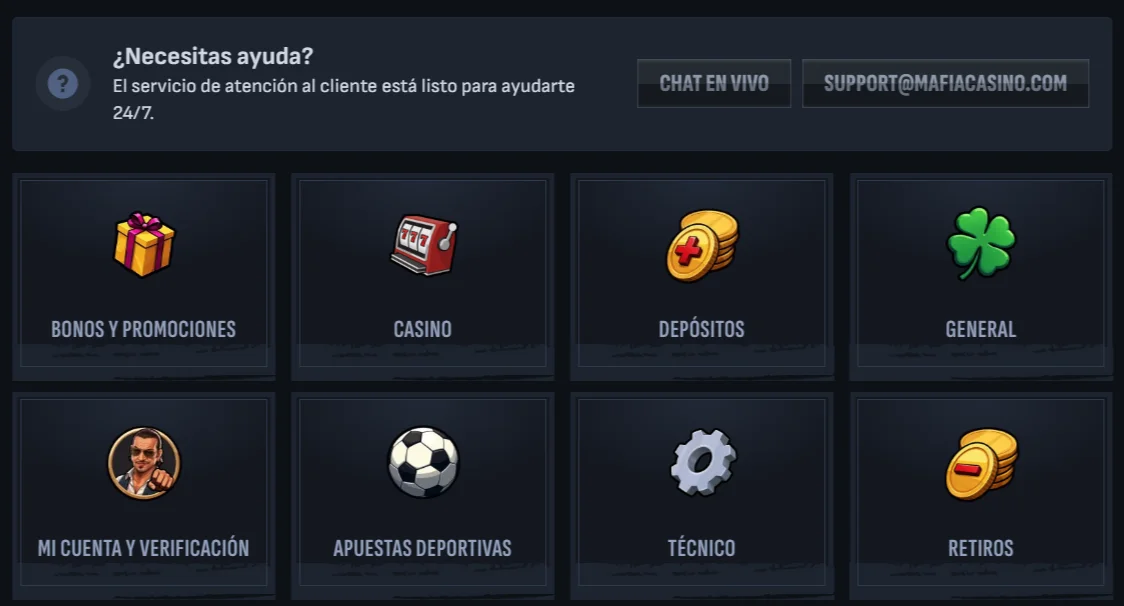 Mafia Casino Versión Móvil